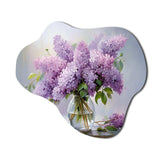 Lilacs Romantic Impression III - Asymmetric Metal Wall Art