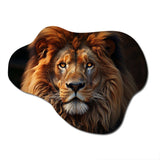 Lion Portrait - Asymmetric Metal Wall Art