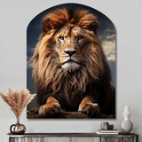 Lion Regal King - Asymmetric Metal Wall Art