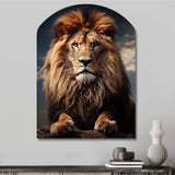 Lion Regal King - Asymmetric Metal Wall Art