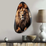 Lion Regal King - Asymmetric Metal Wall Art