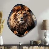 Lion Regal King - Asymmetric Metal Wall Art