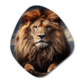 Lion Regal King - Asymmetric Metal Wall Art