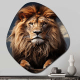 Lion Regal King - Asymmetric Metal Wall Art