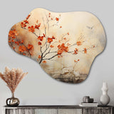 Maple Trees Glowing Embers I - Asymmetric Metal Wall Art