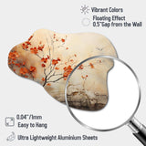 Maple Trees Glowing Embers I - Asymmetric Metal Wall Art