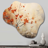 Maple Trees Glowing Embers I - Asymmetric Metal Wall Art