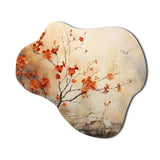 Maple Trees Glowing Embers I - Asymmetric Metal Wall Art