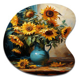 Masterpiece Sunflowers By Van Gogh II - Asymmetric Metal Wall Art