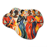 Masterpiece The Dance By Henri I - Asymmetric Metal Wall Art