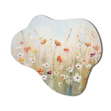 Meadow Contemporary Wildflowers - Asymmetric Metal Wall Art