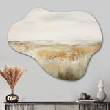 Meadow Grasslands Minimalism II - Asymmetric Metal Wall Art