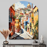 Colorful Mexico Colorful Guanajuato Fauvism - Asymmetric Metal Wall Art