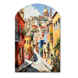 Colorful Mexico Colorful Guanajuato Fauvism - Asymmetric Metal Wall Art