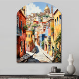 Colorful Mexico Colorful Guanajuato Fauvism - Asymmetric Metal Wall Art