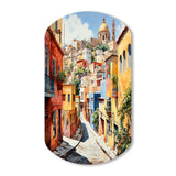 Colorful Mexico Colorful Guanajuato Fauvism - Asymmetric Metal Wall Art