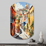 Colorful Mexico Colorful Guanajuato Fauvism - Asymmetric Metal Wall Art