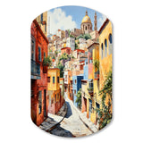 Colorful Mexico Colorful Guanajuato Fauvism - Asymmetric Metal Wall Art