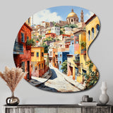 Colorful Mexico Colorful Guanajuato Fauvism - Asymmetric Metal Wall Art