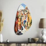 Colorful Mexico Colorful Guanajuato Fauvism - Asymmetric Metal Wall Art