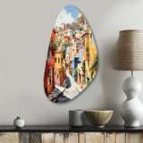 Colorful Mexico Colorful Guanajuato Fauvism - Asymmetric Metal Wall Art