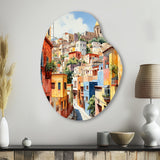 Colorful Mexico Colorful Guanajuato Fauvism - Asymmetric Metal Wall Art