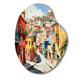 Colorful Mexico Colorful Guanajuato Fauvism - Asymmetric Metal Wall Art