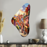 Colorful Mexico Magical Oaxaca Surrealism I - Asymmetric Metal Wall Art