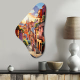 Colorful Mexico Magical Oaxaca Surrealism I - Asymmetric Metal Wall Art