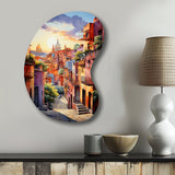 Colorful Mexico Magical Oaxaca Surrealism I - Asymmetric Metal Wall Art