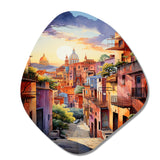 Colorful Mexico Magical Oaxaca Surrealism I - Asymmetric Metal Wall Art