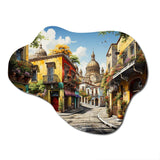 Mexico Mexican Fiesta City II - Asymmetric Metal Wall Art