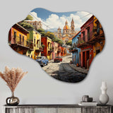 Mexico Mexican Fiesta City III - Asymmetric Metal Wall Art