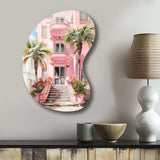 Pink Miami Artful Facades II - Asymmetric Metal Wall Art