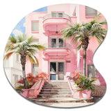 Pink Miami Artful Facades II - Asymmetric Metal Wall Art