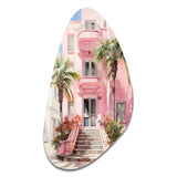 Pink Miami Artful Facades II - Asymmetric Metal Wall Art