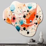 Colorful Mid Century Abstract Atomic I - Asymmetric Metal Wall Art