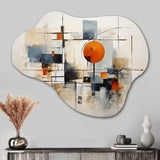 Colorful Mid Century Abstract Elegance I - Asymmetric Metal Wall Art