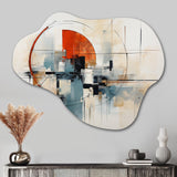 Colorful Mid Century Abstract Elegance II - Asymmetric Metal Wall Art