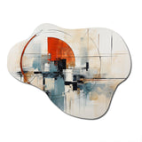 Colorful Mid Century Abstract Elegance II - Asymmetric Metal Wall Art