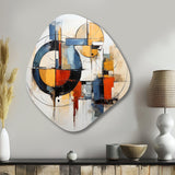 Colorful Mid Century Abstract Fusion I - Asymmetric Metal Wall Art