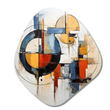 Colorful Mid Century Abstract Fusion I - Asymmetric Metal Wall Art