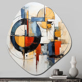 Colorful Mid Century Abstract Fusion I - Asymmetric Metal Wall Art