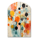 Colorful Mid Century Atomic Abstraction I - Asymmetric Metal Wall Art