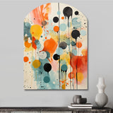 Colorful Mid Century Atomic Abstraction I - Asymmetric Metal Wall Art