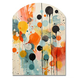 Colorful Mid Century Atomic Abstraction I - Asymmetric Metal Wall Art