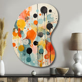 Colorful Mid Century Atomic Abstraction I - Asymmetric Metal Wall Art