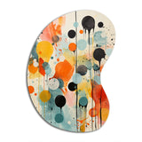 Colorful Mid Century Atomic Abstraction I - Asymmetric Metal Wall Art