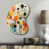 Colorful Mid Century Atomic Abstraction I - Asymmetric Metal Wall Art