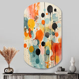 Colorful Mid Century Atomic Abstraction I - Asymmetric Metal Wall Art